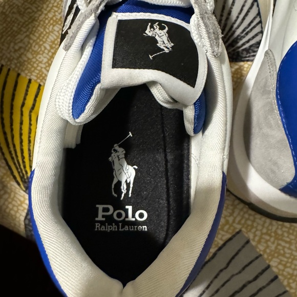 Polo Ralph Lauren Men's Train 89 Lace-Up Suede/Nylon Sneakers, Size 9.5 - Picture 7 of 11